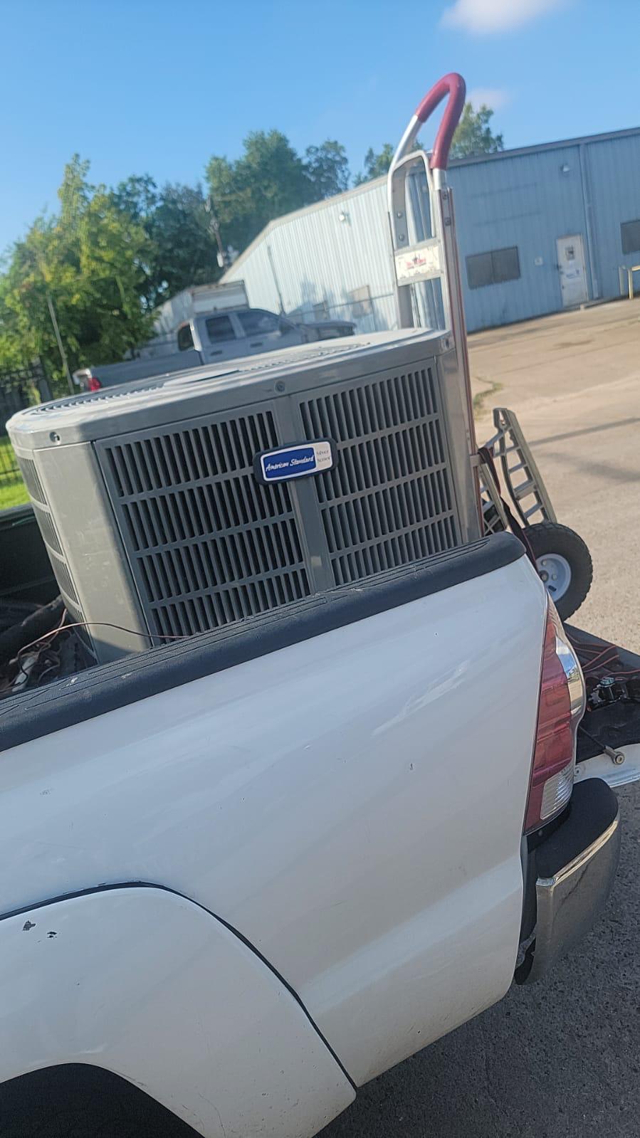 Outdoor Units - hvac installation houston truck